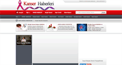 Desktop Screenshot of kanserhaberleri.com